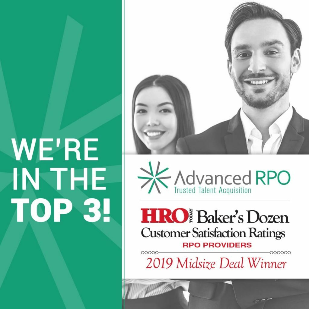 Advanced Recognized Among Top RPO Providers by HRO Today's Dozen List - Advanced