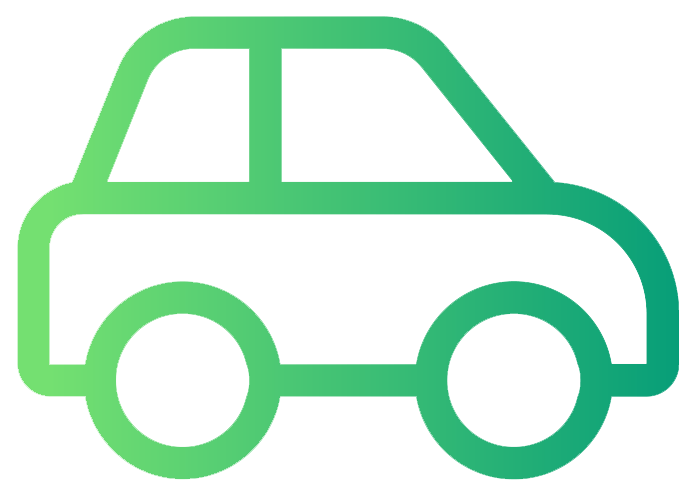 green car graphic