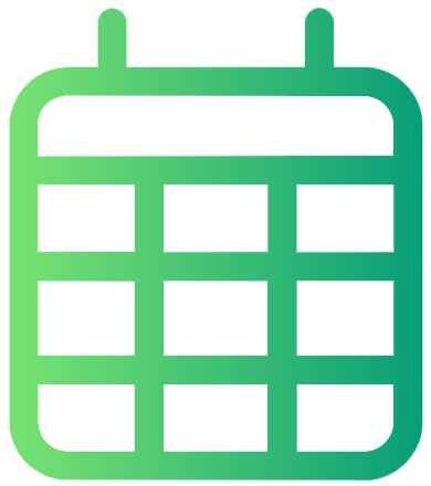 green calendar graphic
