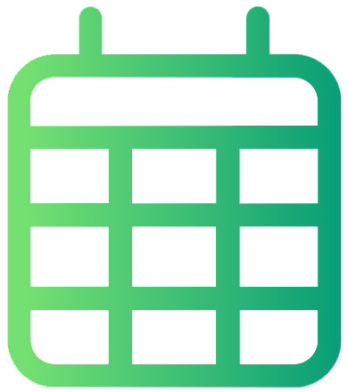 green calendar graphic